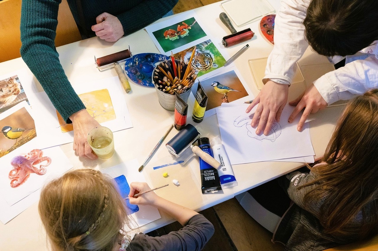 Jonášovy dílny – Látkové obrazy